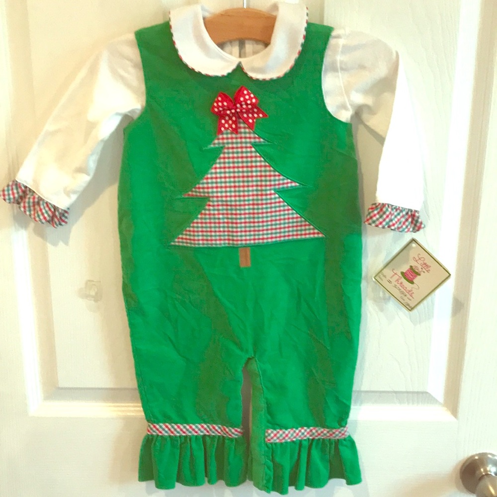 NWT 2-Piece Christmas Jumper/Shirt; 18 mos